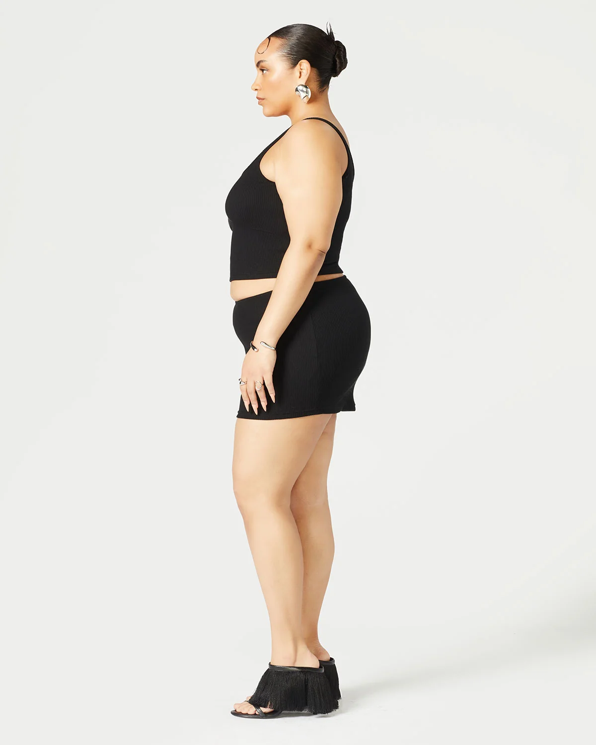 Ribbed Mid Rise Skirt - Image 4
